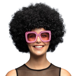 Afro parochňa, čierna, XL